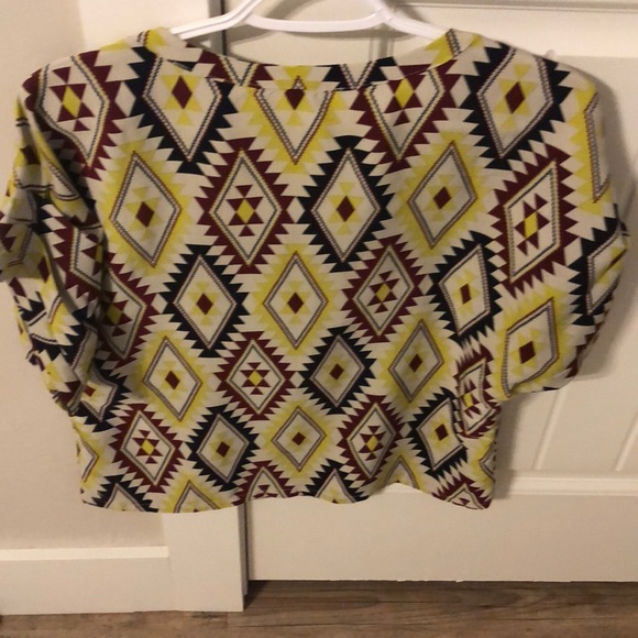 Yellow Martin and black pattern blouse - Picture 2 of 2